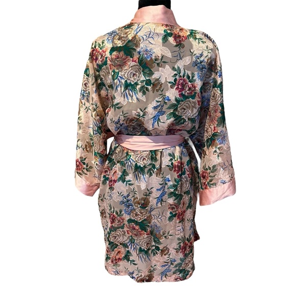 Vintage Victoria’s Secret Gold Label Sheer and Satin Robe O/S - Picture 5 of 10